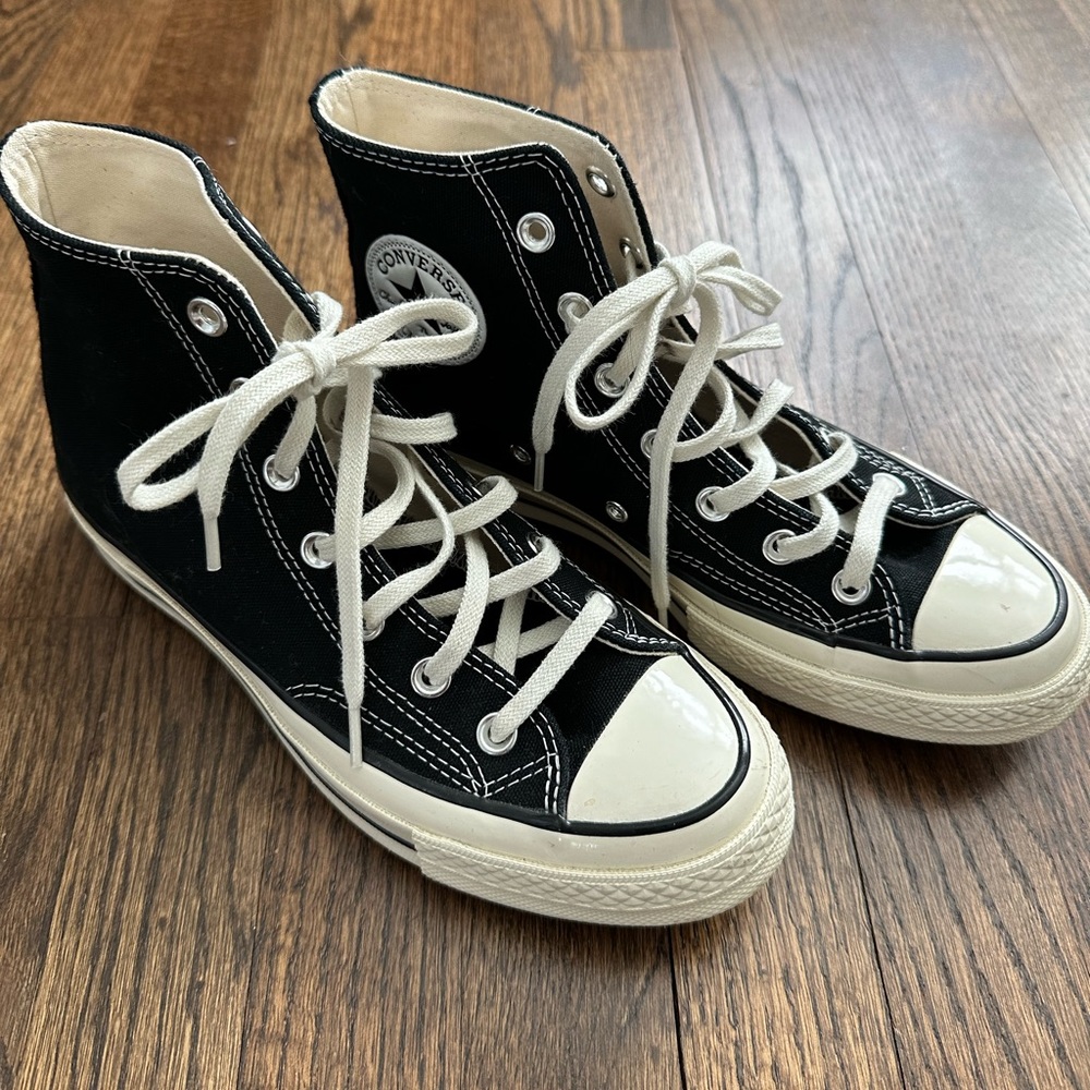Converse | Chuck 70 Hi Sneaker in Black & Egret